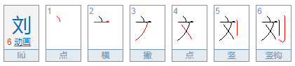 “刘”字的组词有哪些？