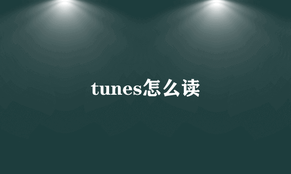 tunes怎么读