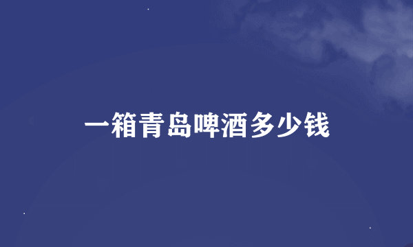 一箱青岛啤酒多少钱