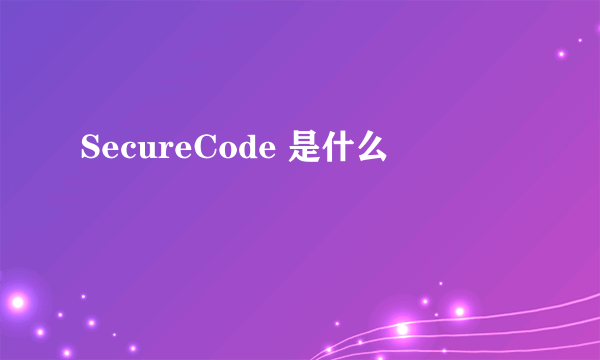 SecureCode 是什么