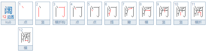 阔字组词和拼音怎么写