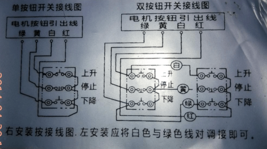 卷帘门电机接线图