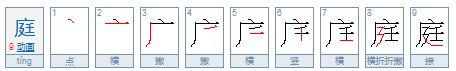 亭，庭，各怎样组词.还有它们的拼音