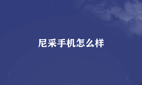 尼采手机怎么样