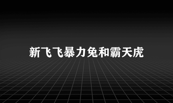 新飞飞暴力兔和霸天虎