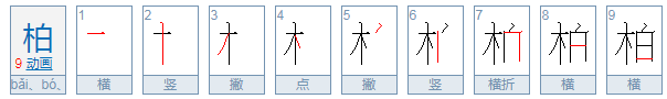 柏组词有哪些？