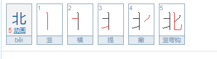 北组词怎么组四个