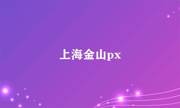 上海金山px