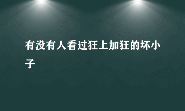 有没有人看过狂上加狂的坏小子