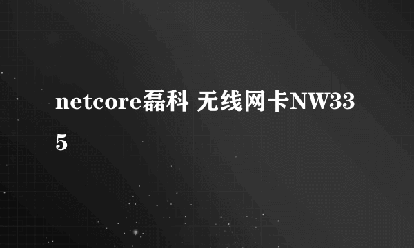 netcore磊科 无线网卡NW335