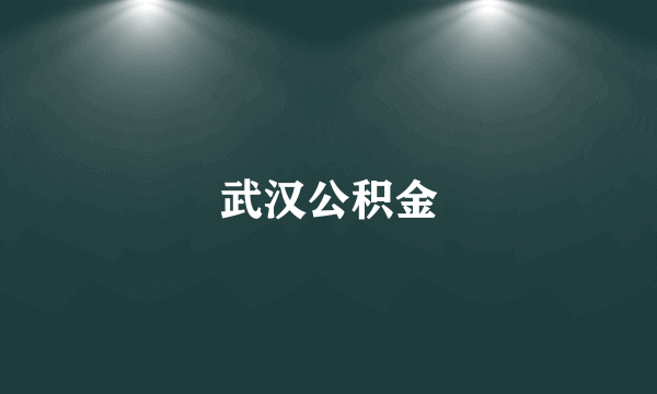 武汉公积金