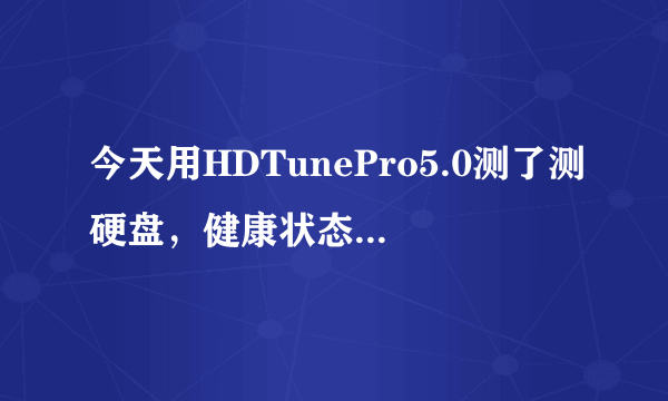 今天用HDTunePro5.0测了测硬盘，健康状态是警告啊，帮我看看硬盘是不是快挂了？