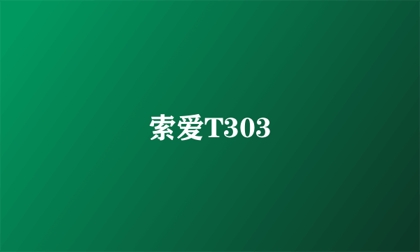 索爱T303