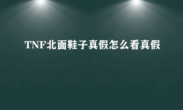 TNF北面鞋子真假怎么看真假