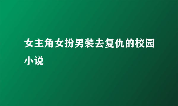 女主角女扮男装去复仇的校园小说