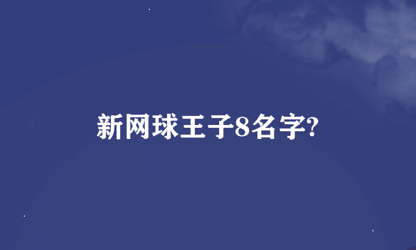 新网球王子8名字?