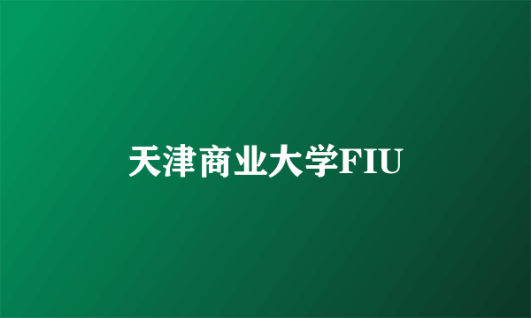 天津商业大学FIU