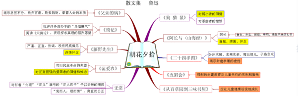 朝花夕拾的思维导图