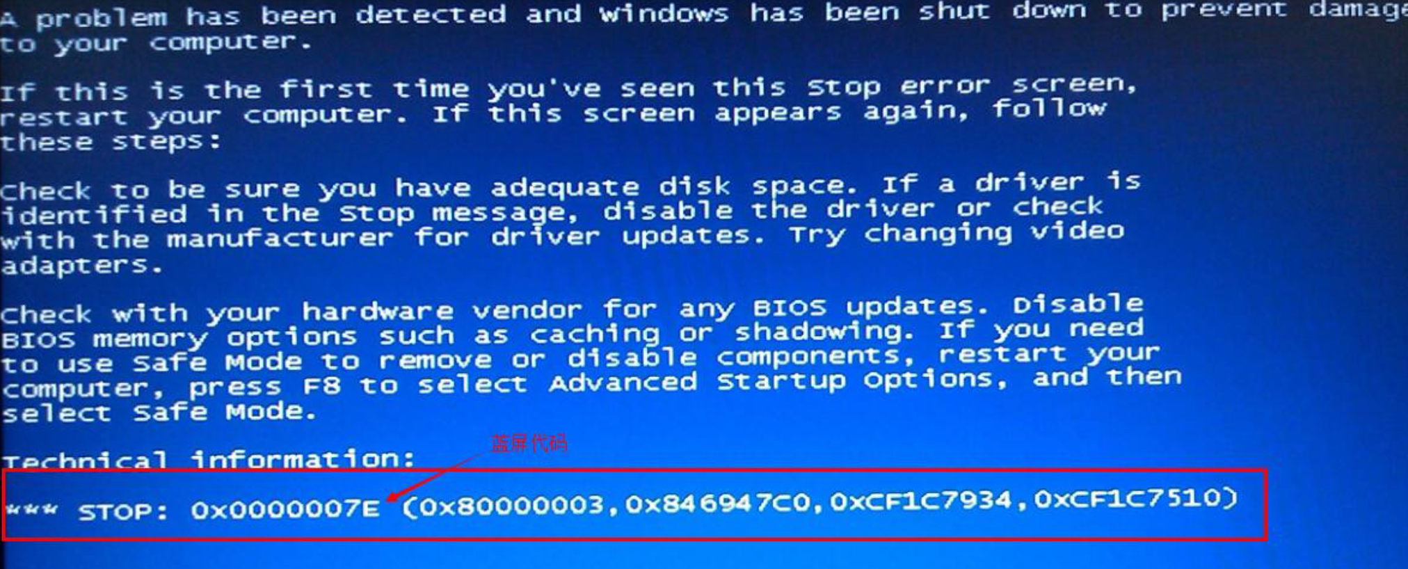 蓝屏代码0x000007b是什么？