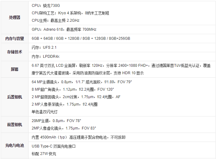 红米k30参数