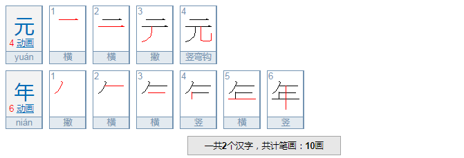 元年是什么意思