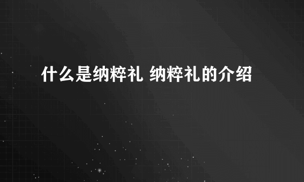 什么是纳粹礼 纳粹礼的介绍