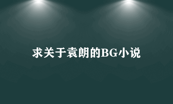 求关于袁朗的BG小说