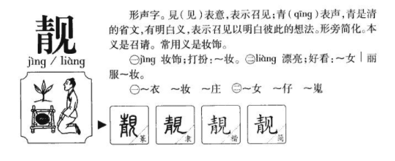 女孩名字里有靓读什么?