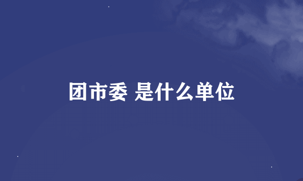 团市委 是什么单位