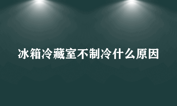 冰箱冷藏室不制冷什么原因