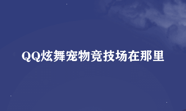 QQ炫舞宠物竞技场在那里