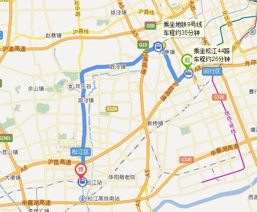 上海七莘路上闵松路高架往嘉兴方向怎么上