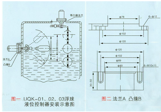 液位控制器浮球接线图