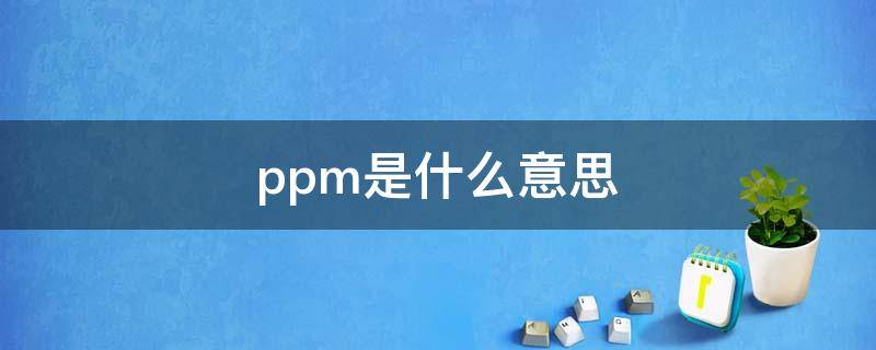 ppm是什么意思