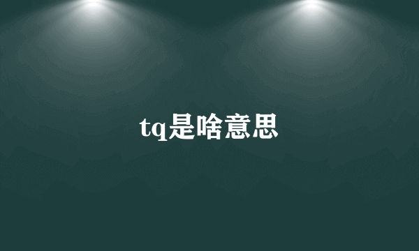 tq是啥意思