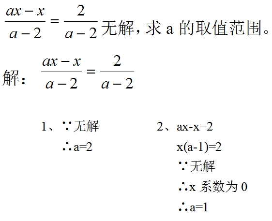 分式方程无解有哪几种情况？