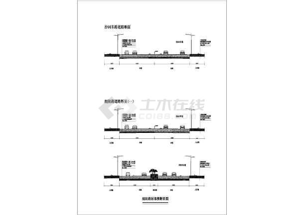 道路横断面的道路横断面类型