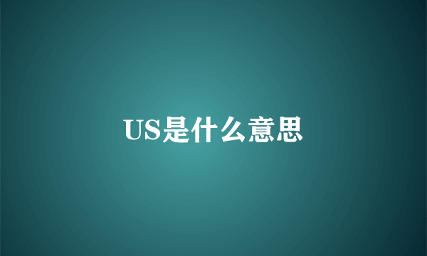 US是什么意思