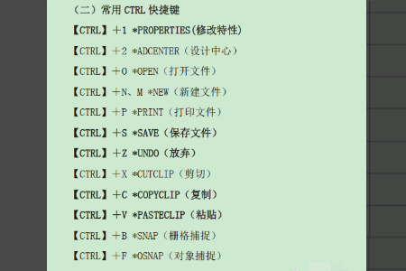 cad中所有的快捷键