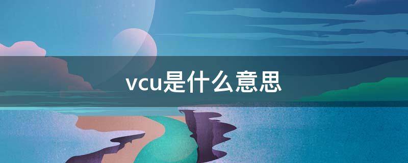 vcu是什么意思