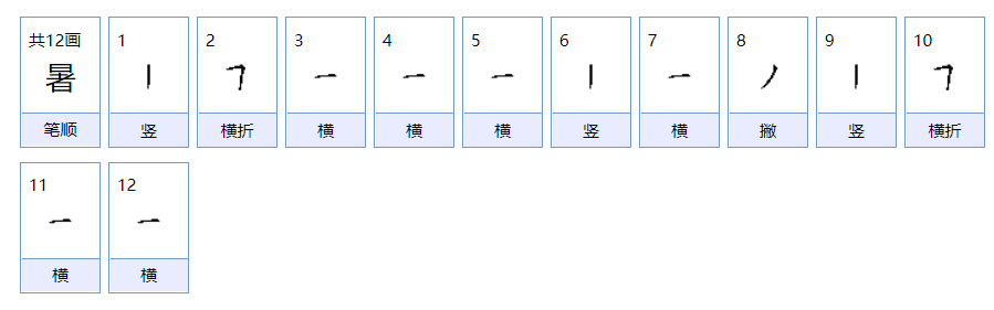 暑的组词是什么