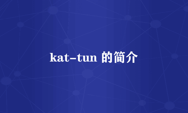 kat-tun 的简介