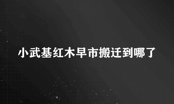 小武基红木早市搬迁到哪了