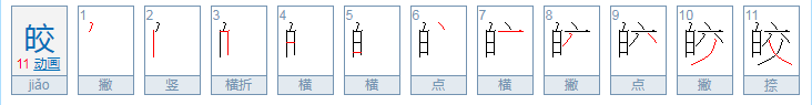 皎的拼音