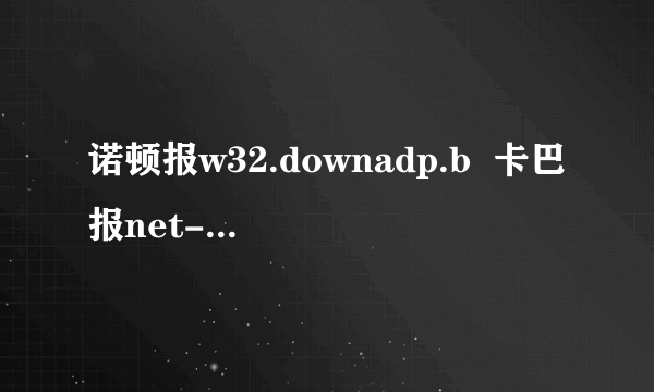 诺顿报w32.downadp.b  卡巴报net-worm.win32.kido.ih病毒