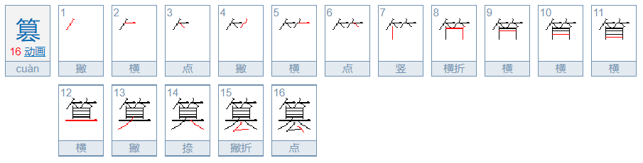 篡怎么读