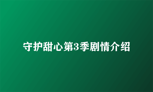 守护甜心第3季剧情介绍