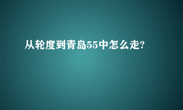 从轮度到青岛55中怎么走?