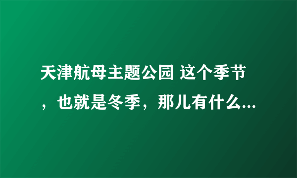 天津航母主题公园 这个季节，也就是冬季，那儿有什么好玩的么？还有，门票是多少，都包含什么游玩内容呢