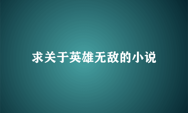 求关于英雄无敌的小说